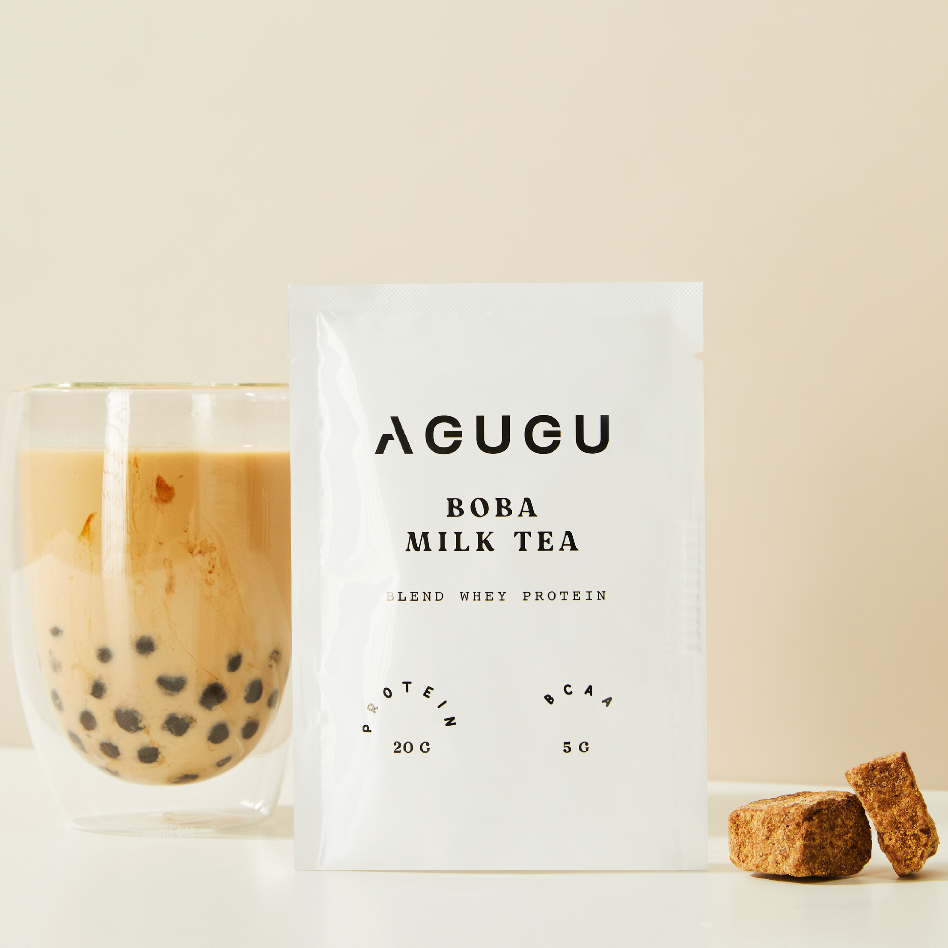 BOBA MILK TEA  12 PACK ＋ WHITE CLASSIC SHAKER BOTTLE (CARRY LOOP) – Agugu