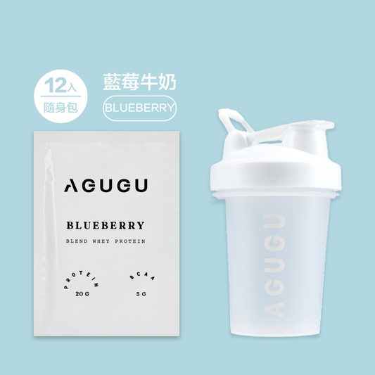 BLUEBERRY | 12 PACK ＋ WHITE CLASSIC SHAKER BOTTLE (CARRY LOOP)