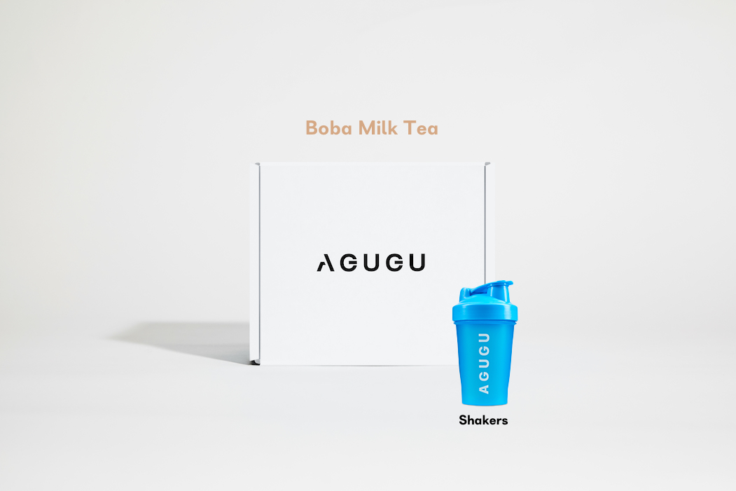 BOBA MILK TEA  12 PACK + BLUE CLASSIC SHAKER BOTTLE – Agugu